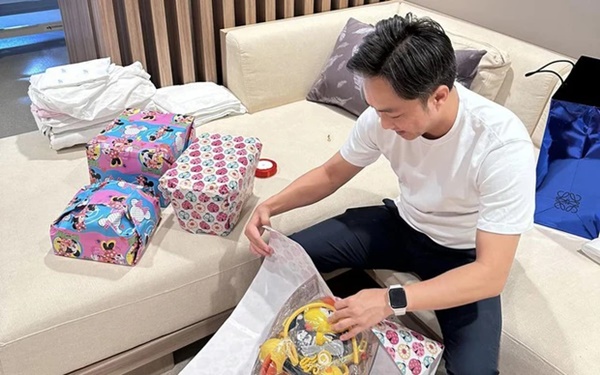 Cường Đô La khoe vừa chăm sóc Đàm Thu Trang, vừa cưng chiều con ngày 1/6-2