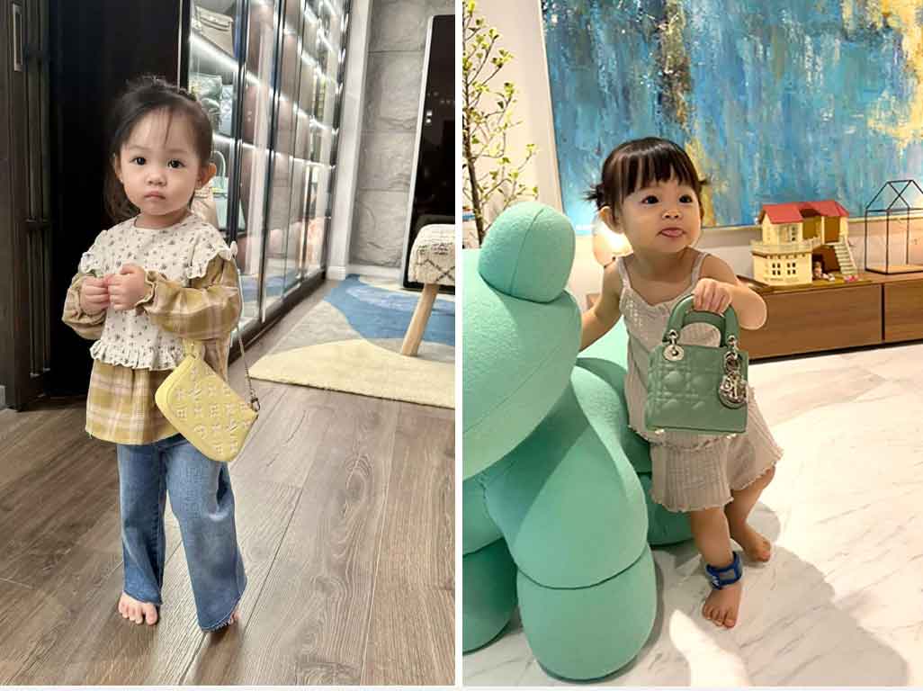 Con gái Cường Đô La - Đàm Thu Trang mới 2 tuổi đã dát toàn hàng hiệu-7