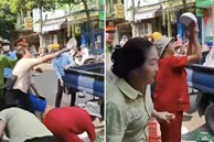 Bị tịch thu phương tiện lấn chiếm vỉa hè, 3 phụ nữ ném chén bát tung tóe