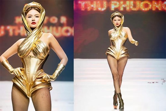 Vũ Thu Phương gây tranh cãi với màn catwalk