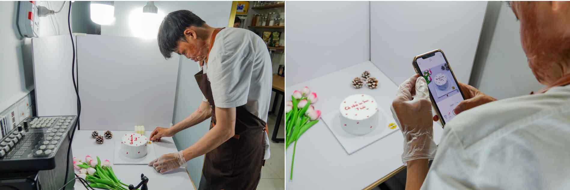 Chàng trai cháy cả gương mặt mở tiệm bánh bán... tình yêu-5