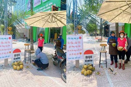 Nước dừa miễn phí ngày nắng nóng: Chủ quán không sợ bị nói 'làm màu'