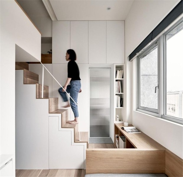 Căn hộ 17m2 thiết kế khéo léo dù lối đi chỉ đủ cho một người trưởng thành-5