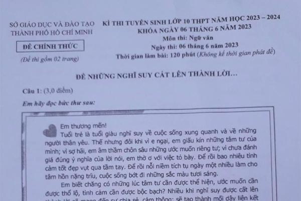 ‘Mùa xuân nho nhỏ’ vào đề Văn lớp 10 ở Cần Thơ, thí sinh thở phào-4