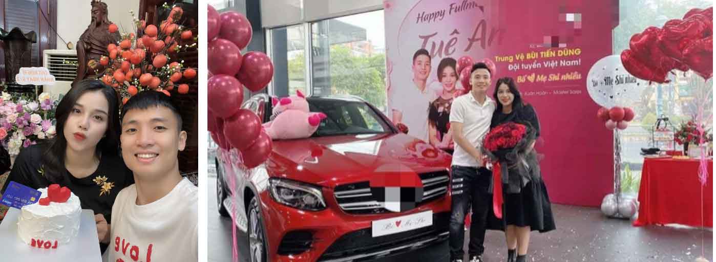 Hôn nhân của trung vệ Bùi Tiến Dũng và Khánh Linh: Tặng vợ từ đồ hiệu đến căn hộ-3