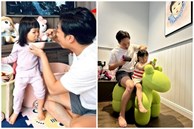 'Xả vai' doanh nhân, Cường Đô La dành thời gian chăm sóc con gái cưng