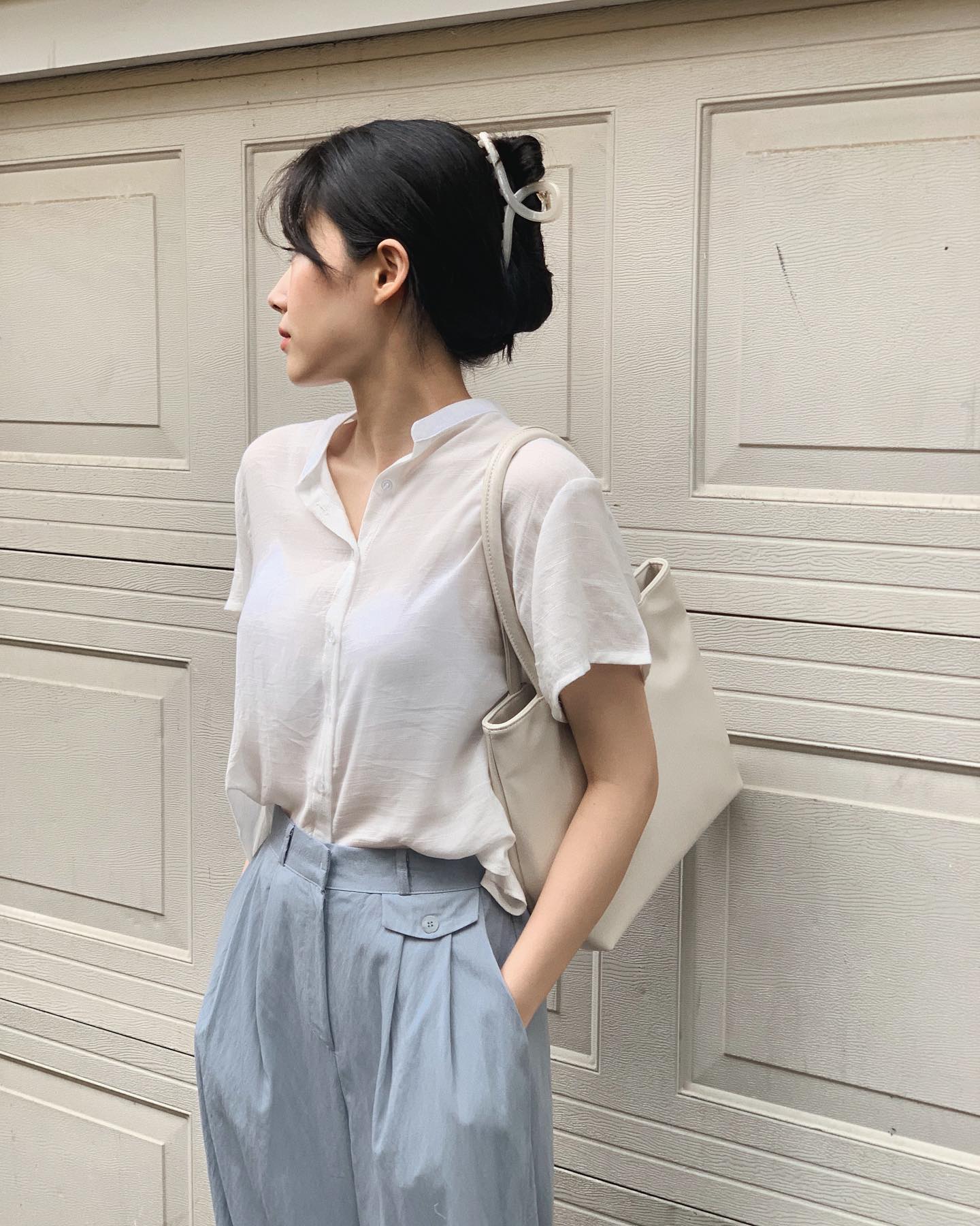 Mặc đẹp không khó với áo sơ mi trắng-8