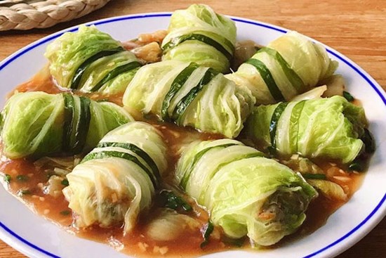 Món thịt cuốn bắp cải dễ làm cho người không chuyên