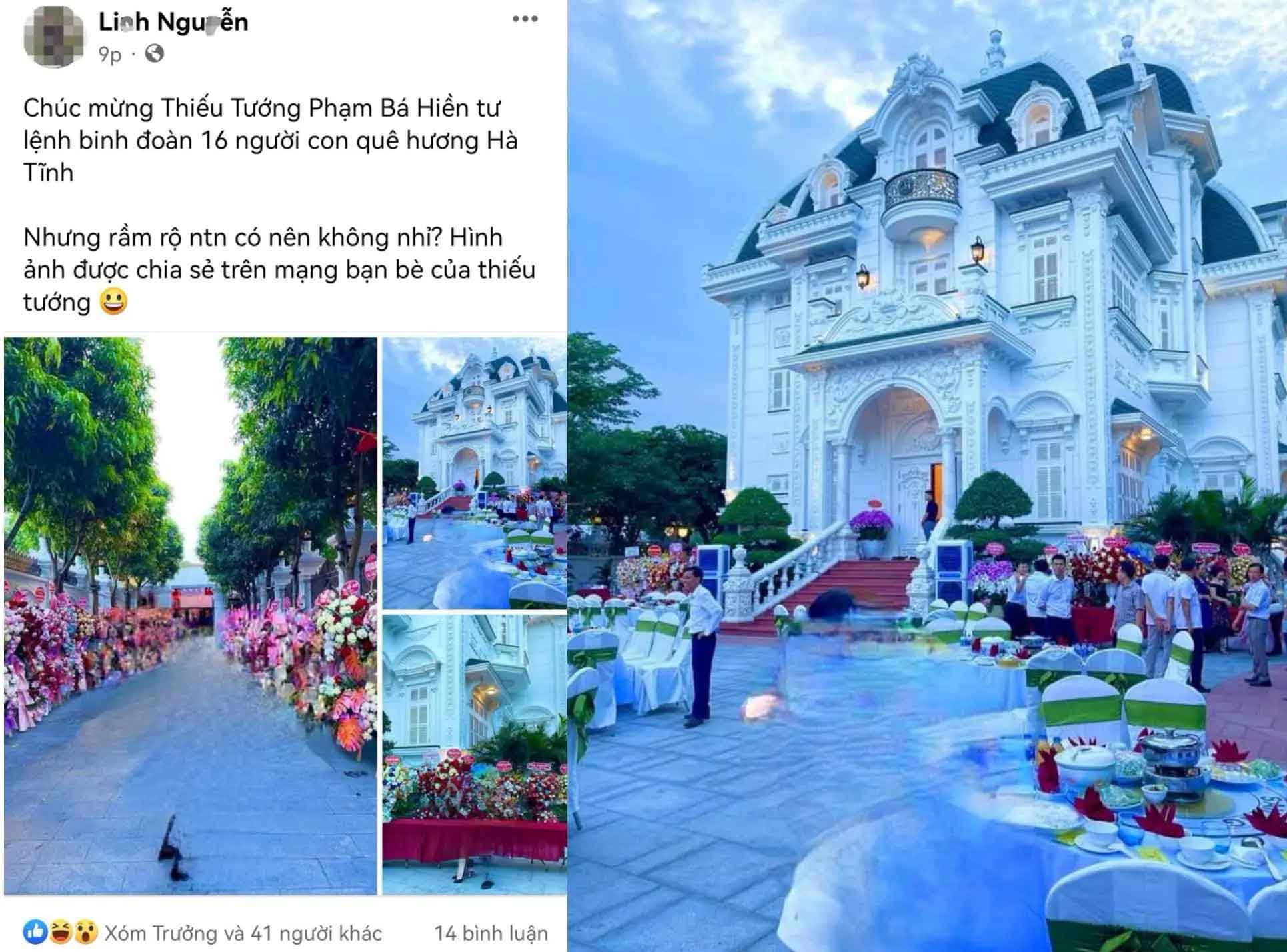 Tiệc tại biệt phủ của cụ bà 80 tuổi ở Hà Tĩnh gây bão mạng-1