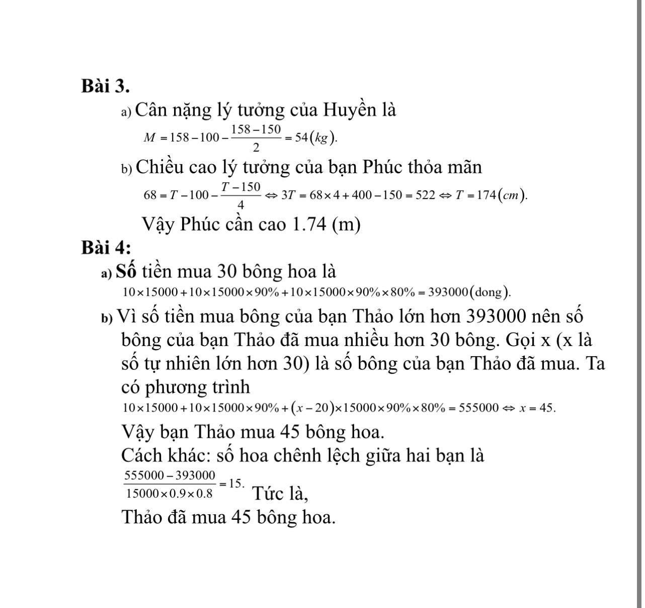 Đáp án tham khảo môn Toán thi vào lớp 10 tại TP.HCM năm 2023-4