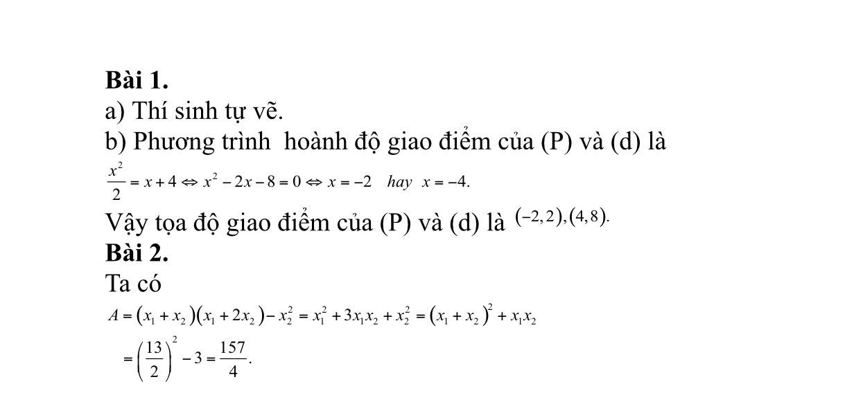 Đáp án tham khảo môn Toán thi vào lớp 10 tại TP.HCM năm 2023-3