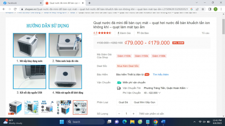 Sự thật về quạt thổi đá mini mát rượi ngày hè giá chỉ hơn 100.000 đồng-1