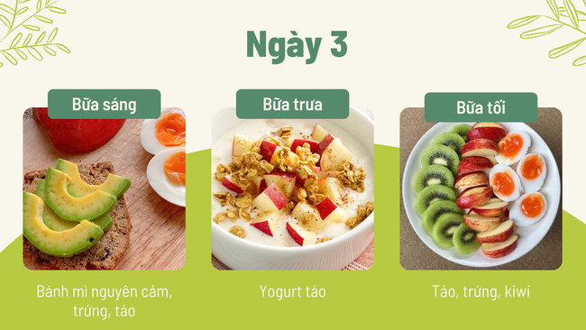 Thực đơn giảm cân cấp tốc với táo và trứng trong 5 ngày-3