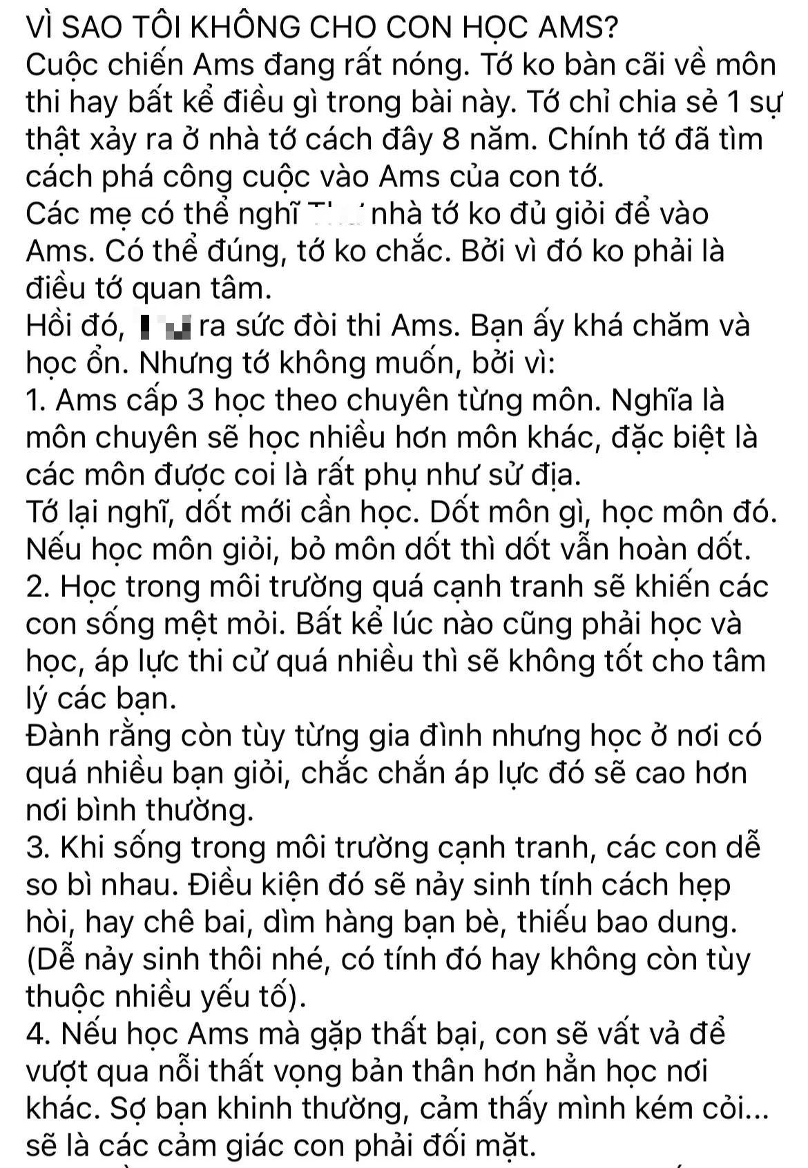 Chuyên gia giáo dục chia sẻ lý do không cho con học trường Ams gây tranh cãi-1