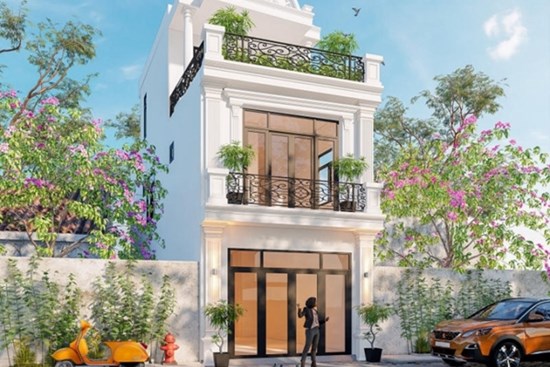 Top 5 mẫu biệt thự 2 tầng tân cổ điển đẹp nhất hiện nay