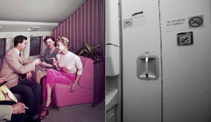 Vì sao máy bay cấm hút thuốc nhưng vẫn có gạt tàn?-1