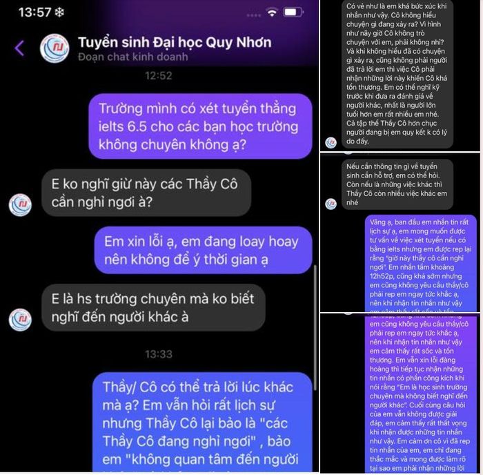 ĐH Quy Nhơn phải xin lỗi vì trả lời học sinh không biết nghĩ đến người khác-1