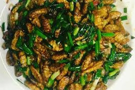 Cách rang nhộng tằm với lá chanh 99% ăn là ghiền của người Hà Nội