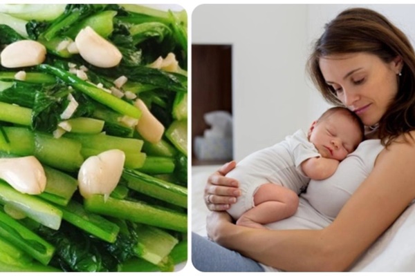 Mẹ sau sinh ăn rau cải ngọt được không?-1