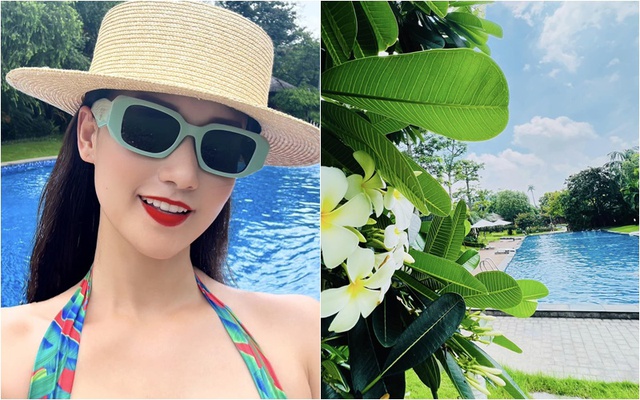 Nữ diễn viên miền Bắc có biệt thự 60 tỷ, mùa hè sung sướng trốn nóng trong bể bơi resort tại gia-1