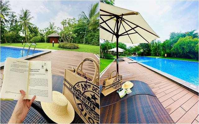 Nữ diễn viên miền Bắc có biệt thự 60 tỷ, mùa hè sung sướng trốn nóng trong bể bơi resort tại gia-2