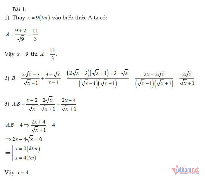 Đáp án tham khảo môn Toán thi lớp 10 ở Hà Nội năm 2023-2