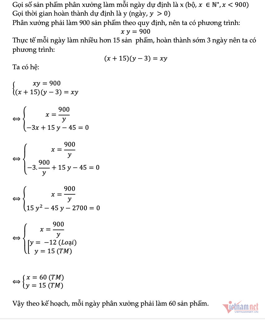 Đáp án tham khảo môn Toán thi lớp 10 ở Hà Nội năm 2023-3