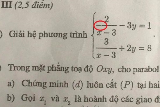 Nhiều đề Toán thi lớp 10 Hà Nội mắc lỗi in ấn khiến học sinh hiểu nhầm