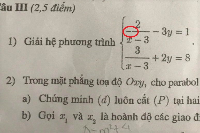 Nhiều đề Toán thi lớp 10 Hà Nội mắc lỗi in ấn khiến học sinh hiểu nhầm-1