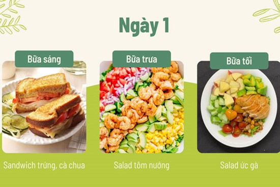 Thực đơn giảm mỡ bụng trong 7 ngày, thơm ngon và không lặp món