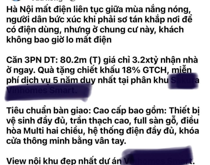 Hà Nội cắt điện triền miên, môi giới đua trend rao bán nhà không lo mất điện-1