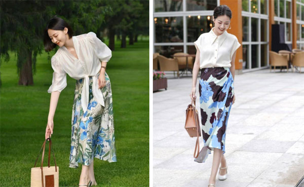 Sơ mi trắng + chân váy dài: Set đồ hack eo, thon dáng dành cho nàng công sở tuổi 30-4