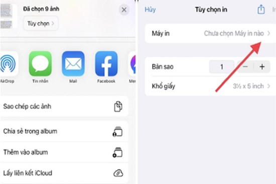 Cách in tin nhắn văn bản từ iPhone