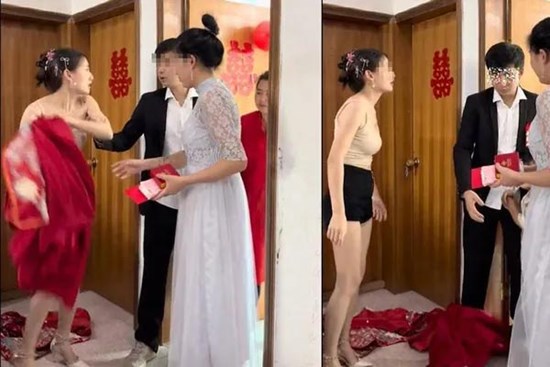 Phát hiện bí mật của chú rể, cô dâu cởi váy cưới bỏ về