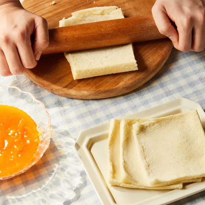 Làm bánh nhân mứt quýt từ bánh mì sandwich đơn giản, ngon miệng-6