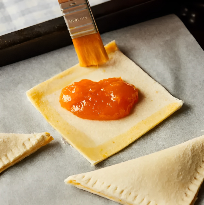 Làm bánh nhân mứt quýt từ bánh mì sandwich đơn giản, ngon miệng-8