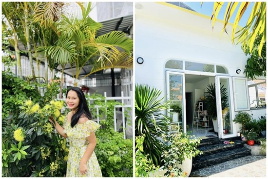 Bỏ phố về biển, bà mẹ 2 con tự thiết kế ngôi nhà nhỏ xinh với khoảng sân đầy nắng và cây xanh