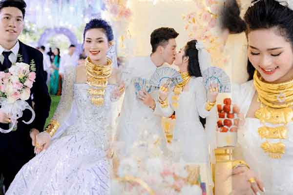 Cô dâu Long An nhận hồi môn khủng, đám cưới đãi cỗ chay-7