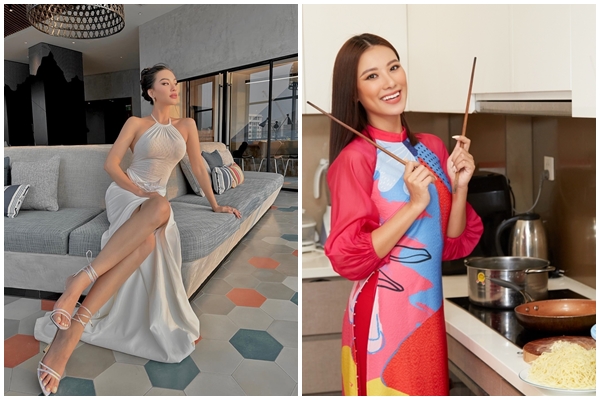 Nuôi con gái lột xác thành thiếu nữ, Hoa hậu Nguyễn Thị Huyền tìm thú vui tao nhã trong căn nhà bạc tỷ ở tuổi 37-33