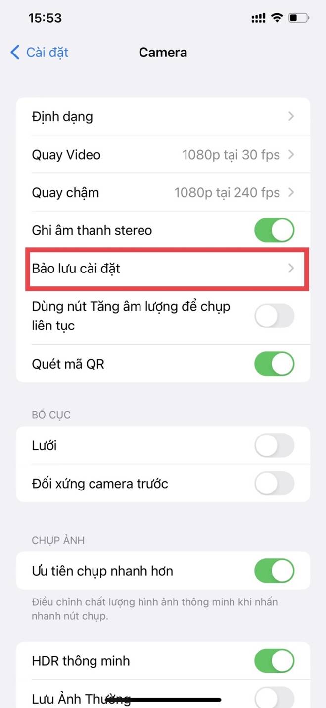 Cách tắt tiếng chụp ảnh iPhone-4