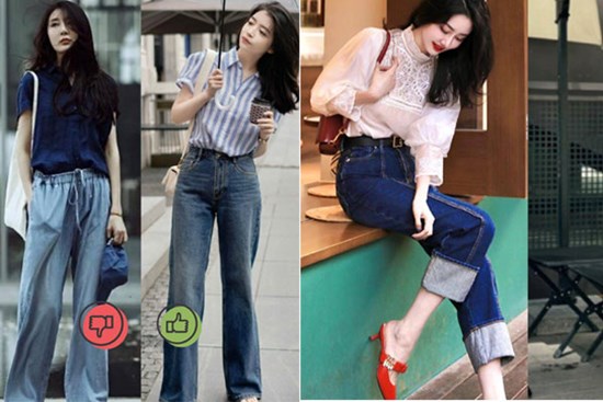 Chọn quần jeans tôn chiều cao cho nàng 30+