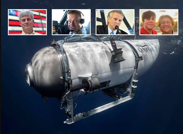 Thời điểm chính xác tàu thám hiểm Titanic cạn oxy, lực lượng cứu hộ mong một phép màu-1