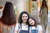 Nuôi con gái lột xác thành thiếu nữ, Hoa hậu Nguyễn Thị Huyền tìm thú vui tao nhã trong căn nhà bạc tỷ ở tuổi 37
