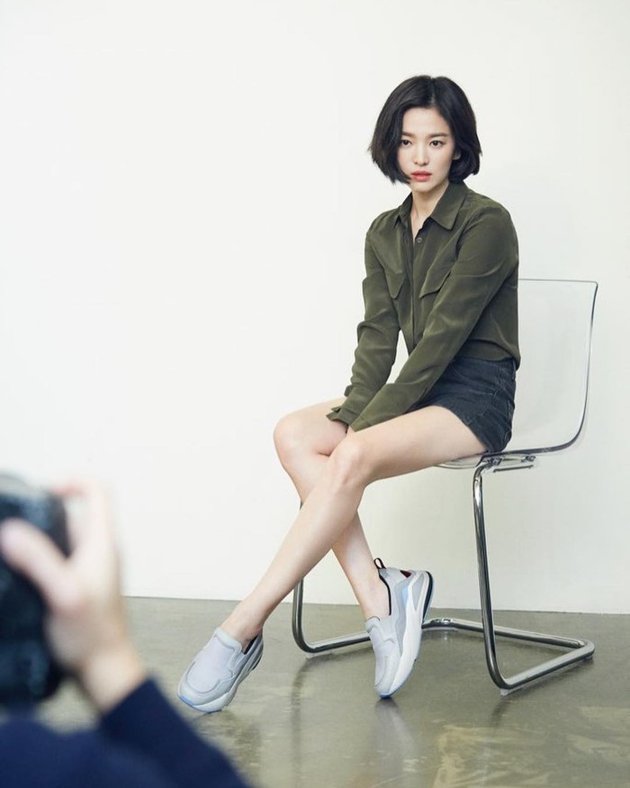 Học Song Hye Kyo cách mặc quần short sang trọng-1