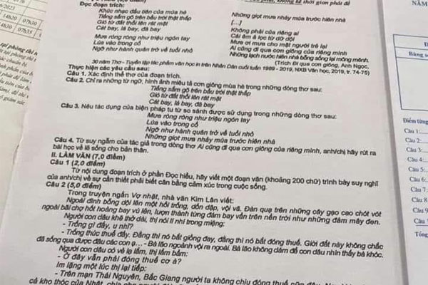 Đề Văn thi thử ở Nghệ An trùng với đề tốt nghiệp THPT 2023, Bộ GD&ĐT thông tin-2