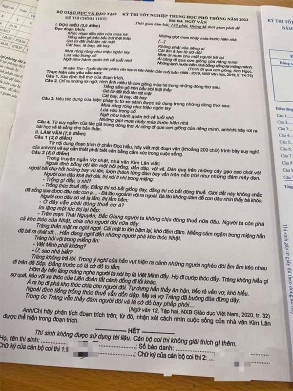 Nghi vấn lộ đề văn: Xôn xao clip nam thanh niên tự nhận đăng đề thi-2