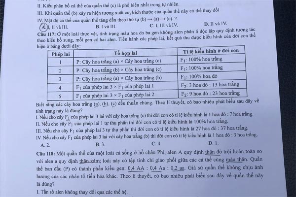 Đề thi chính thức môn Hóa học thi tốt nghiệp THPT 2023-5