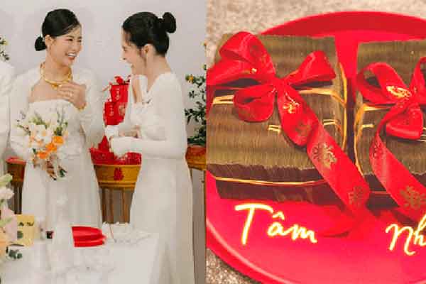 Cô dâu Long An nhận quà cưới chục tỷ trong ngày cưới-5