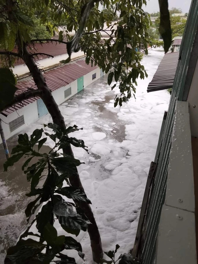 Đồng Nai: Người dân cầu cứu vì nước chảy như thác cuốn sau mưa, bọt trắng lạ, mùi hôi nồng nặc-1