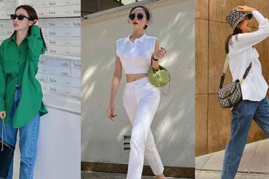 Mặc quần jeans ống đứng trẻ trung và tôn dáng như mỹ nhân Việt